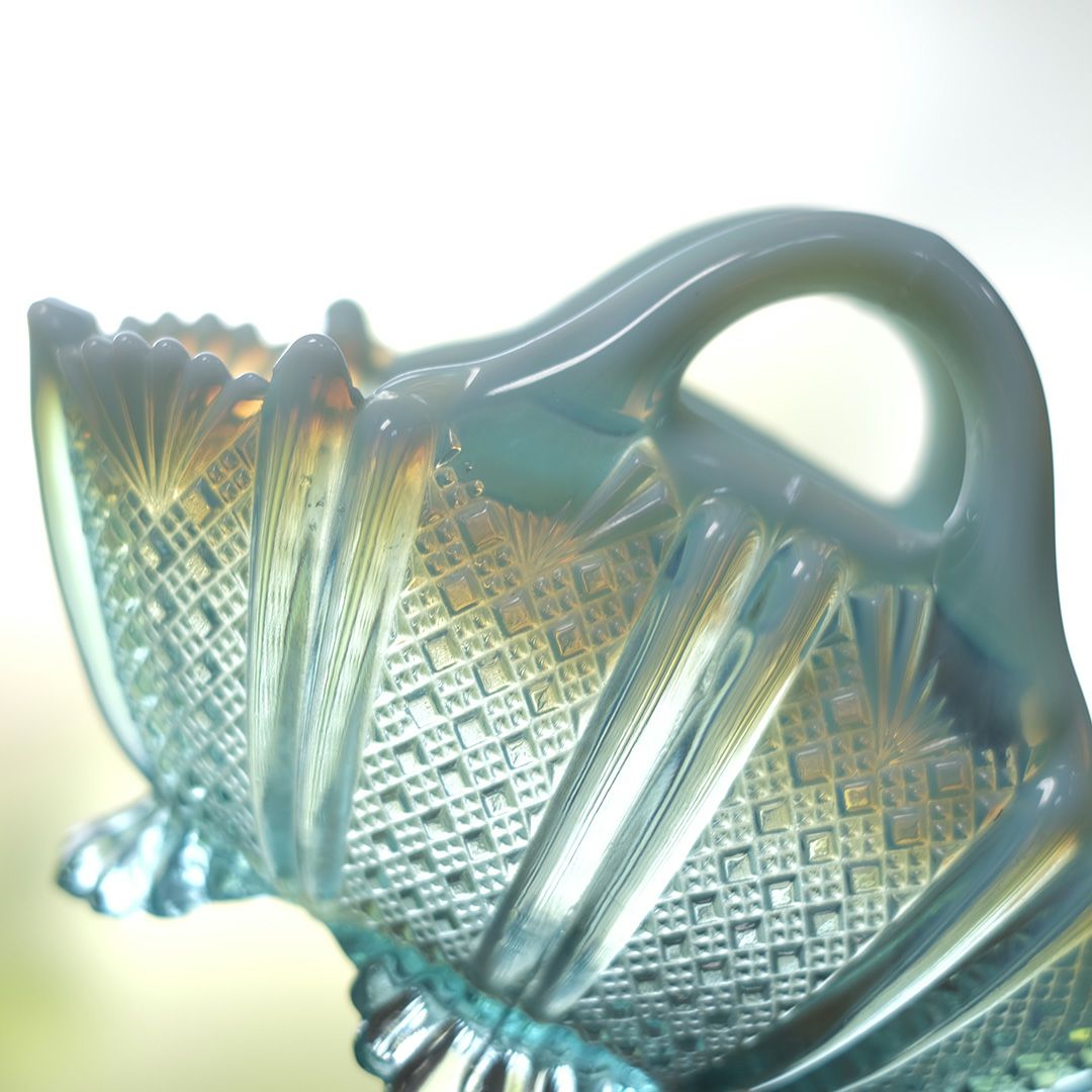 アンティークオブジェ オパールセント ガラスアート イギリス4