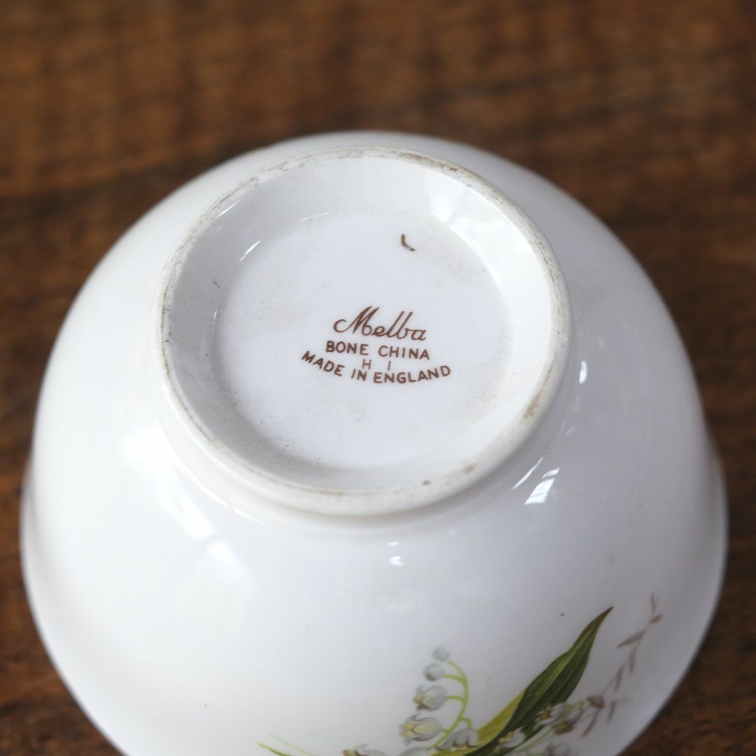 ヴィンテージシュガーボウル MELBA(メルバ) イギリス 鈴蘭8