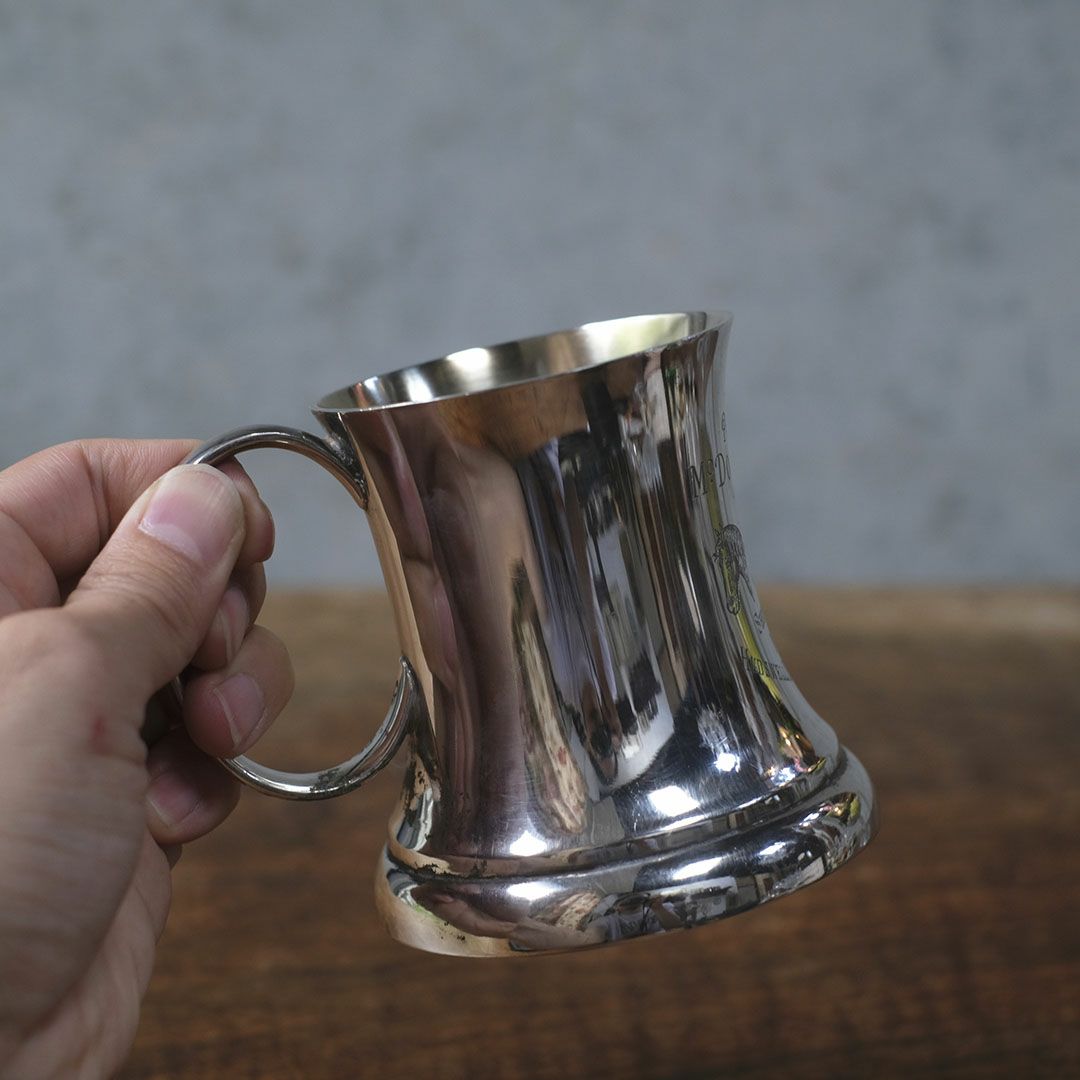 アンティークマグカップ シルバープレート イギリス3