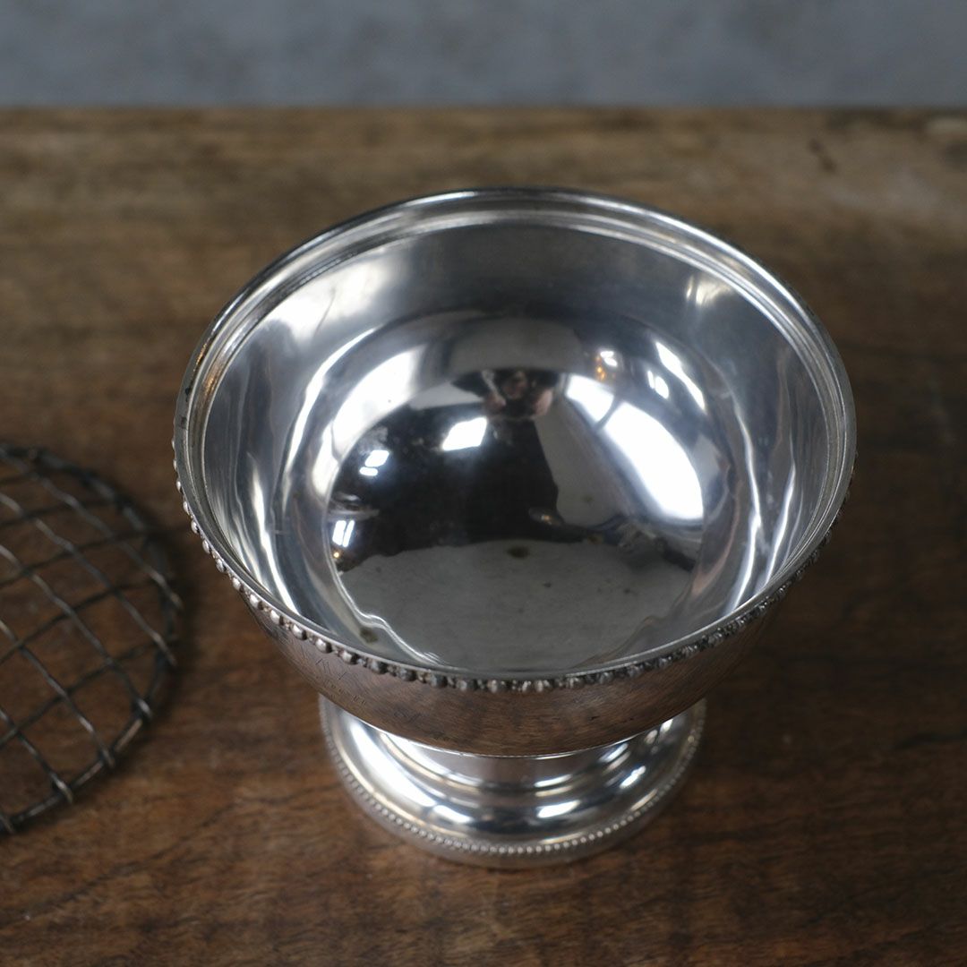 アンティークローズボウル 薔薇の花瓶 シルバープレート イギリス4