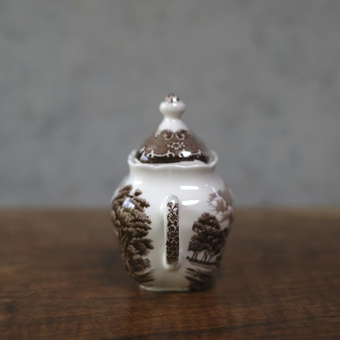 アンティークシュガーポット W.H. Grindley & Co Ltd（グラインドレー）陶器 イギリス2