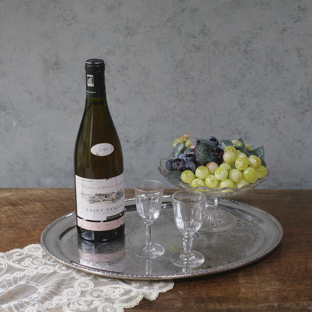 ヴィンテージトレイ シルバープレート イギリス ティートレイ