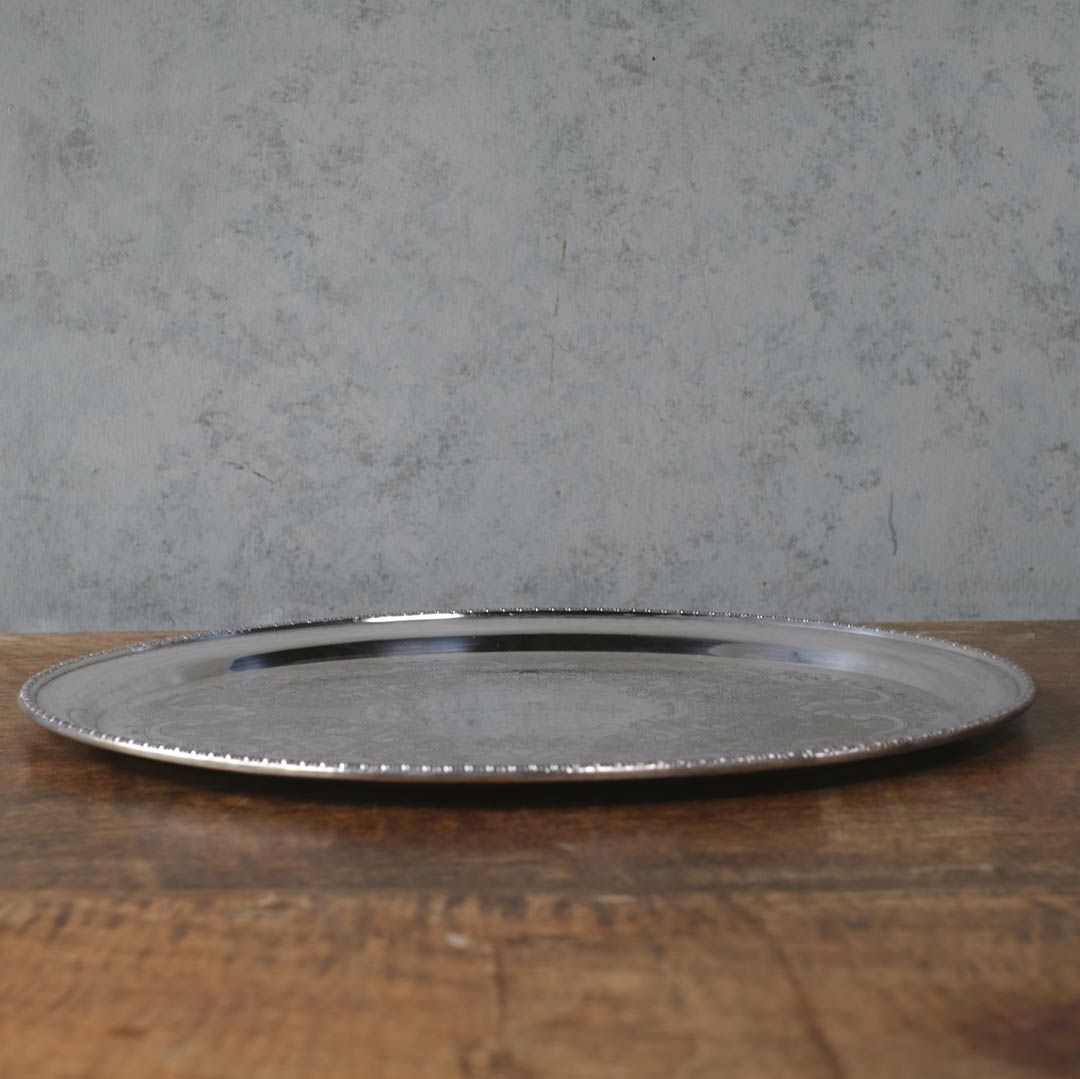 ヴィンテージトレイ シルバープレート イギリス ティートレイ4