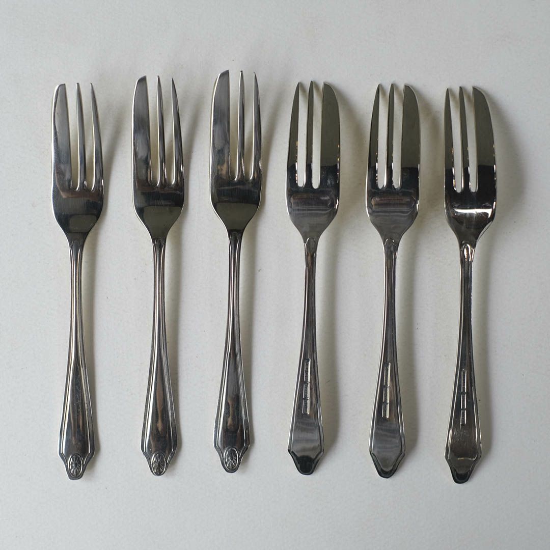 アンティークデザートスプーンセット シルバープレート イギリス7