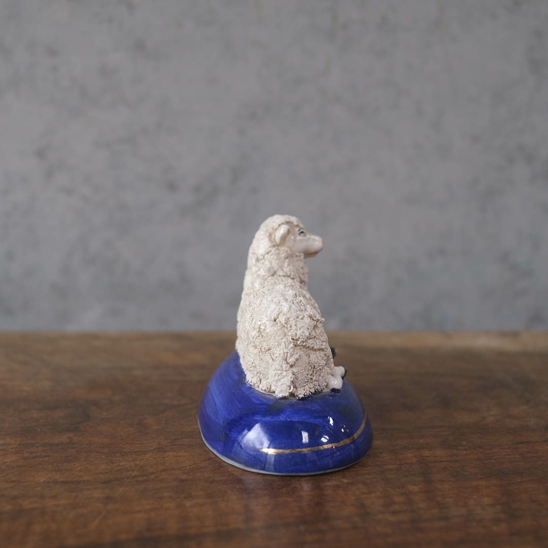 アンティーク スタッフォードシャーシープ ミニ 陶器の置物 羊 フィギュリン9