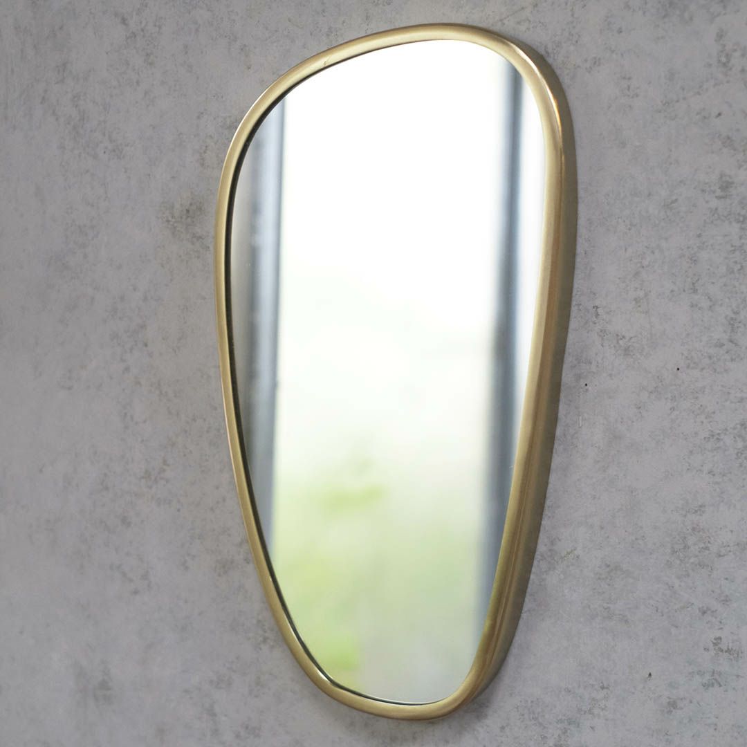 アシンメトリー壁掛けミラー 鏡1