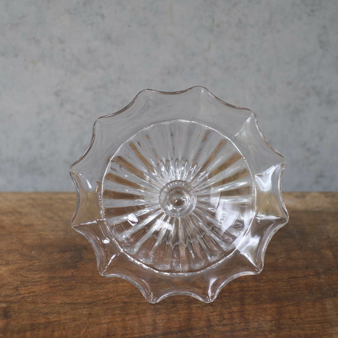 アンティークガラスケーキトレイスタンド イギリス シンプル コンポート/アンティーク食器3