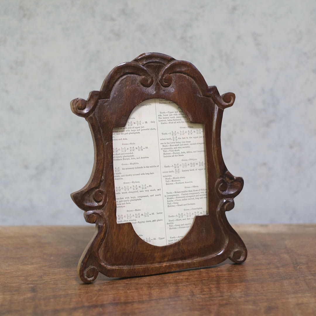 オールドウッドフレーム 手彫り1