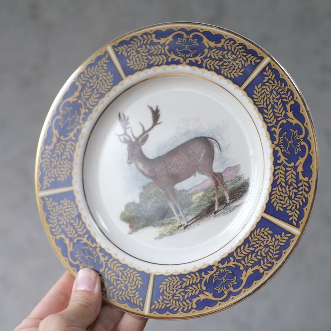 ヴィンテージ皿 鹿 イギリス2