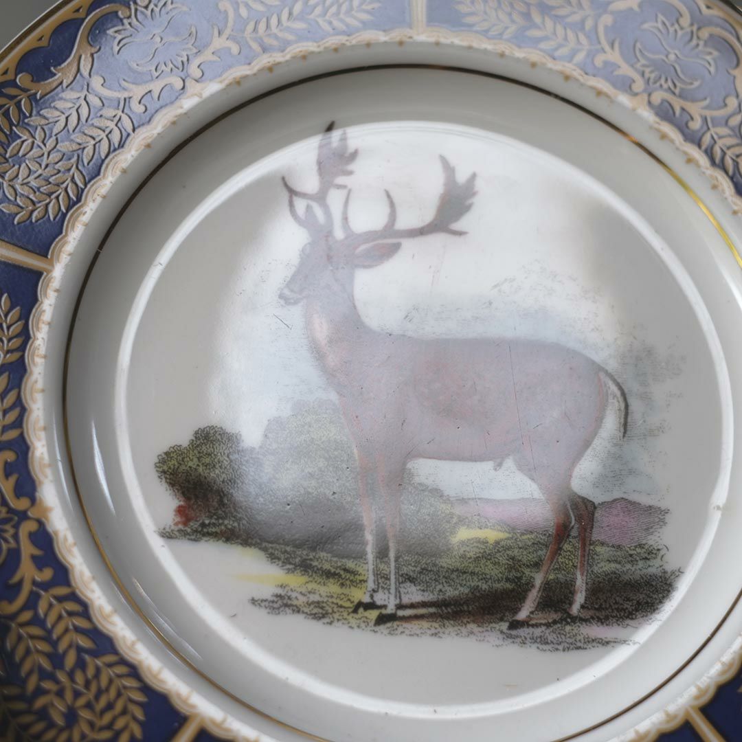 ヴィンテージ皿 鹿 イギリス3