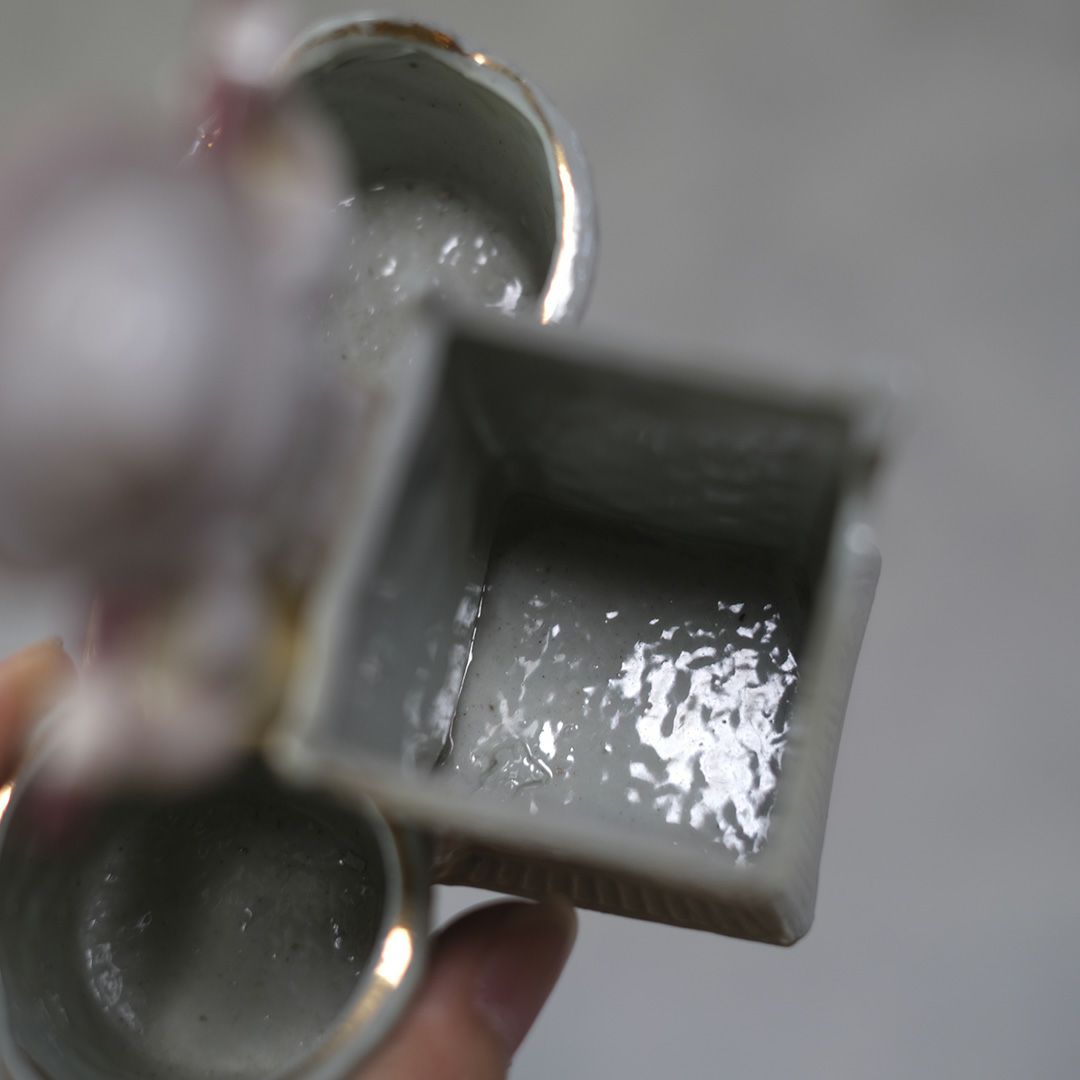 アンティーク陶器の人形 サリエール 調味料入れ フランス11