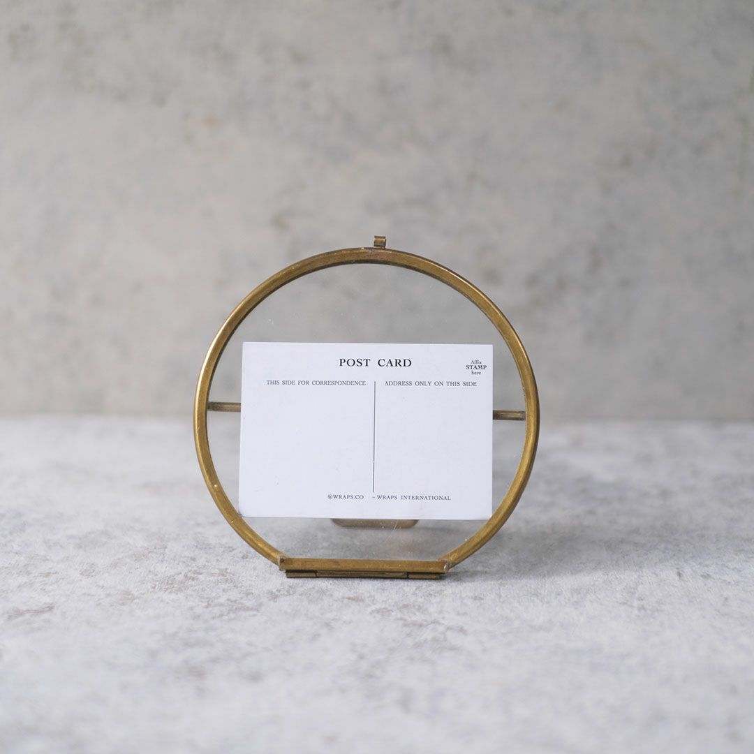 真鍮の丸いフォトフレーム 写真立て2