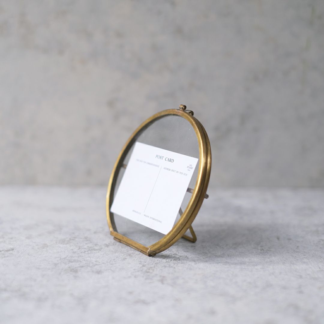 真鍮の丸いフォトフレーム 写真立て3