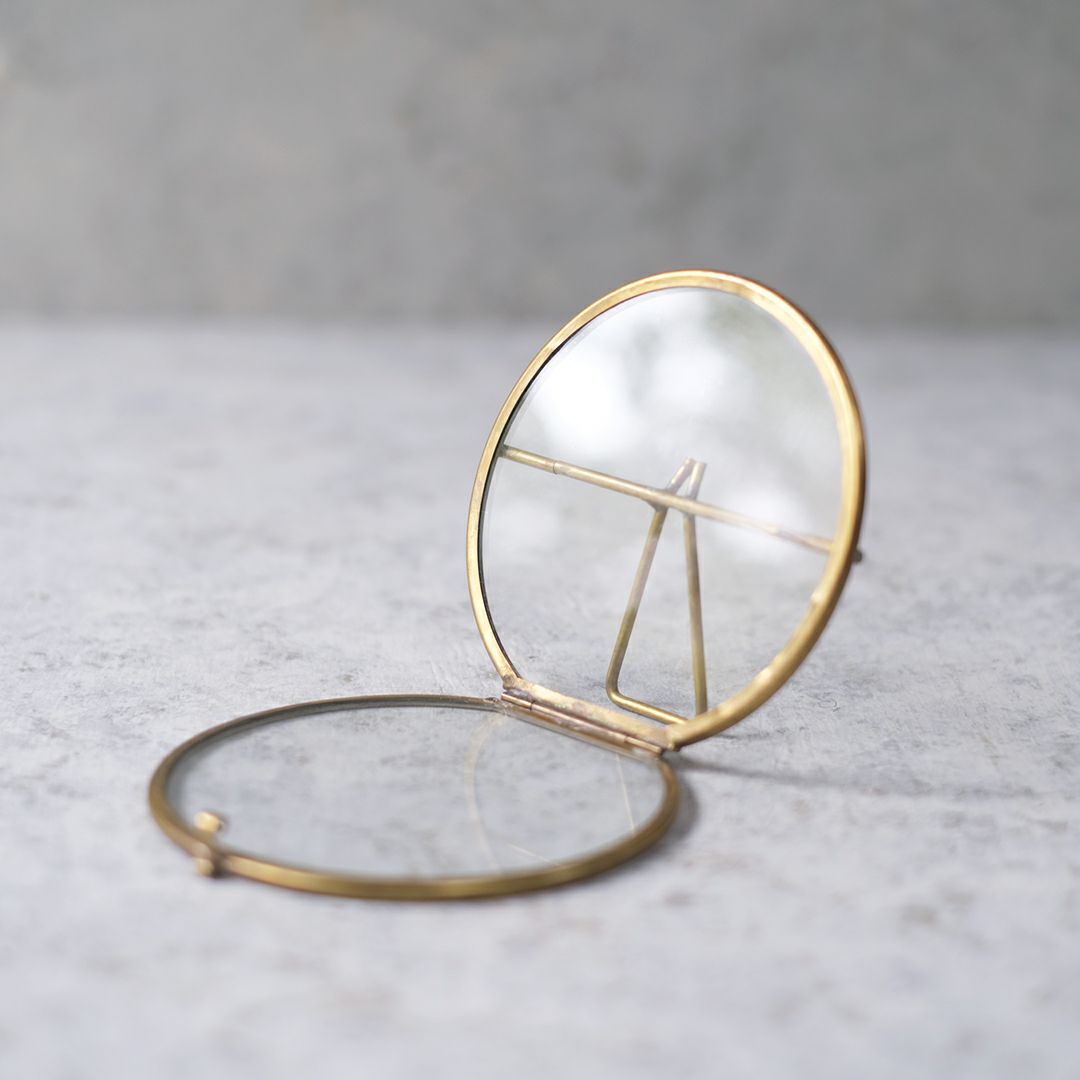 真鍮の丸いフォトフレーム 写真立て6