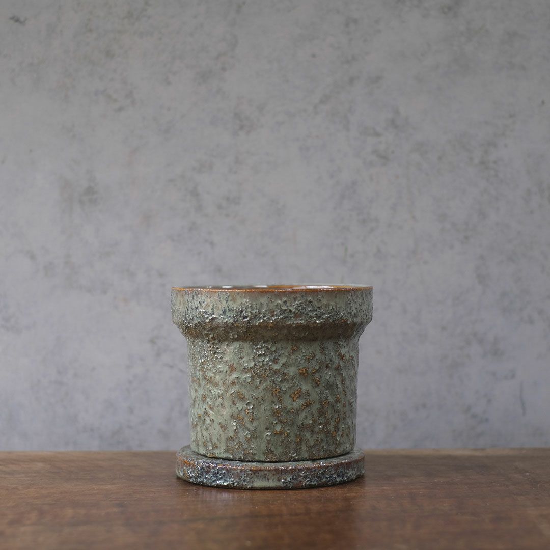 童話の鉢植えシリーズ 陶器のプランター&受け皿セット4