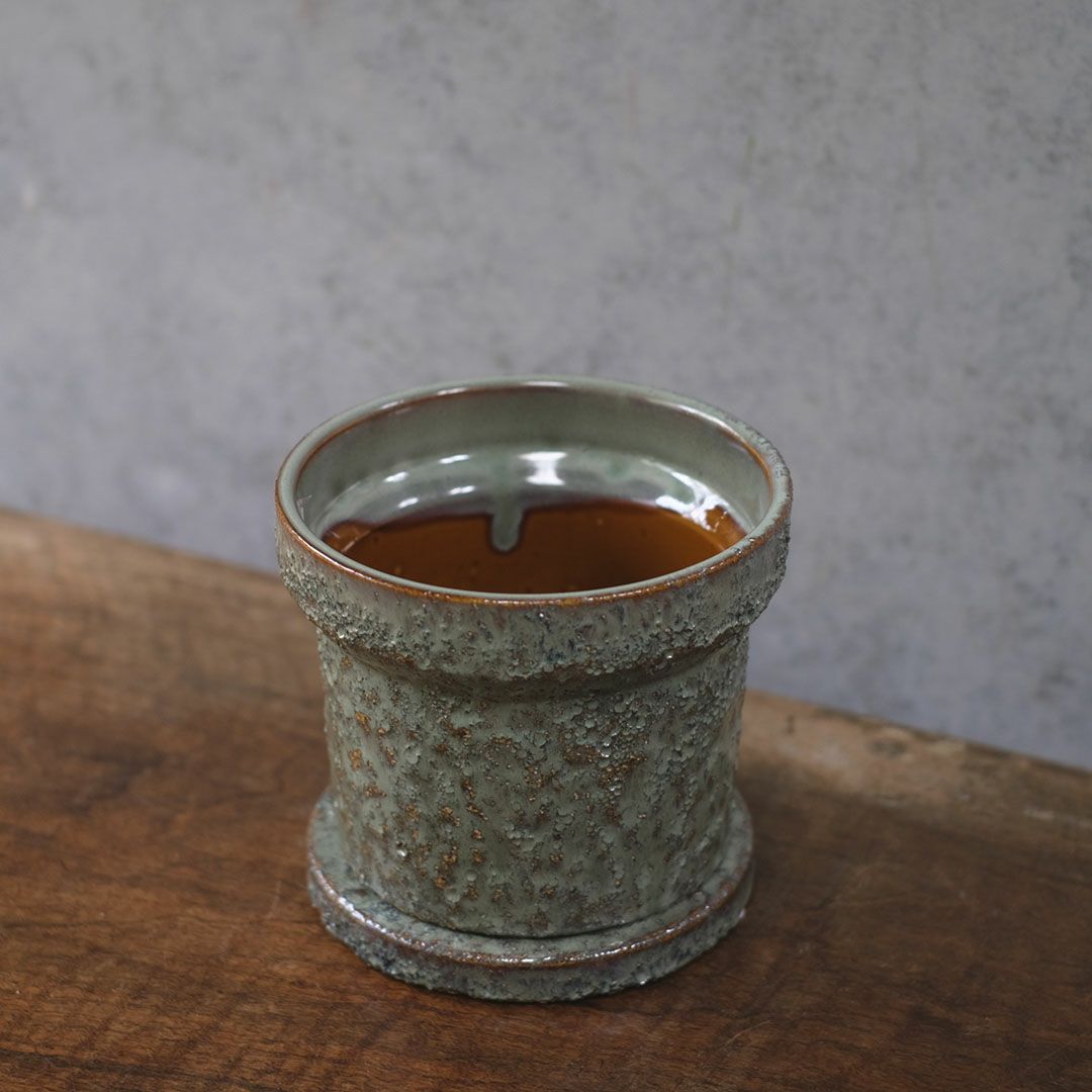 童話の鉢植えシリーズ 陶器のプランター&受け皿セット5