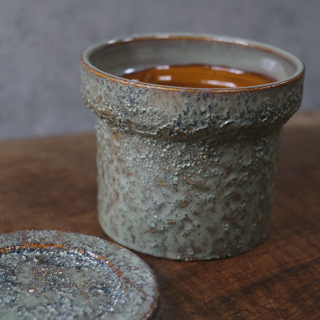 童話の鉢植えシリーズ 陶器のプランター&受け皿セット6