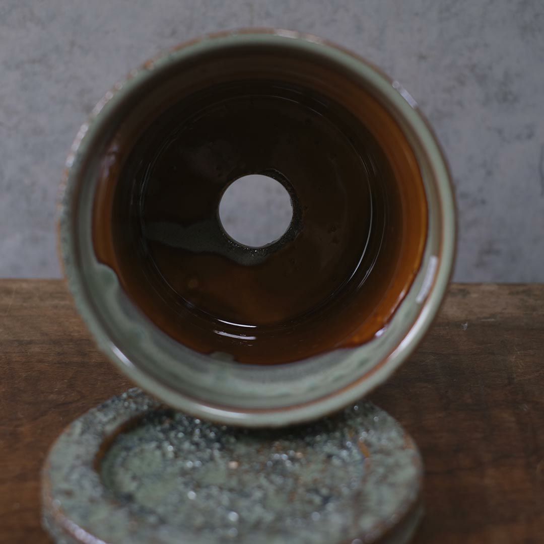 童話の鉢植えシリーズ 陶器のプランター&受け皿セット7