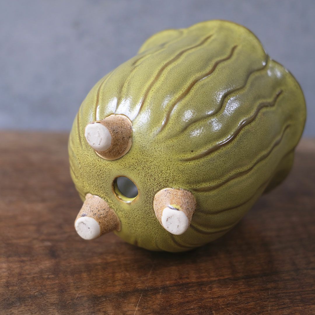 童話の鉢植えシリーズ 陶器のプランター&受け皿セット チューリップ 黄色6