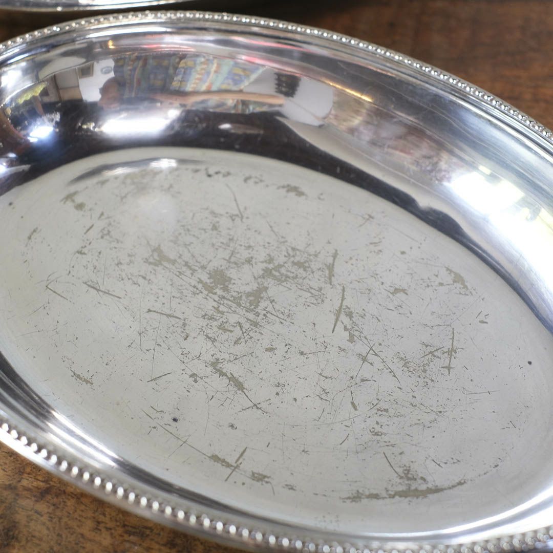 アンティーク アントレディッシュ シルバープレート 蓋付きディッシュ9