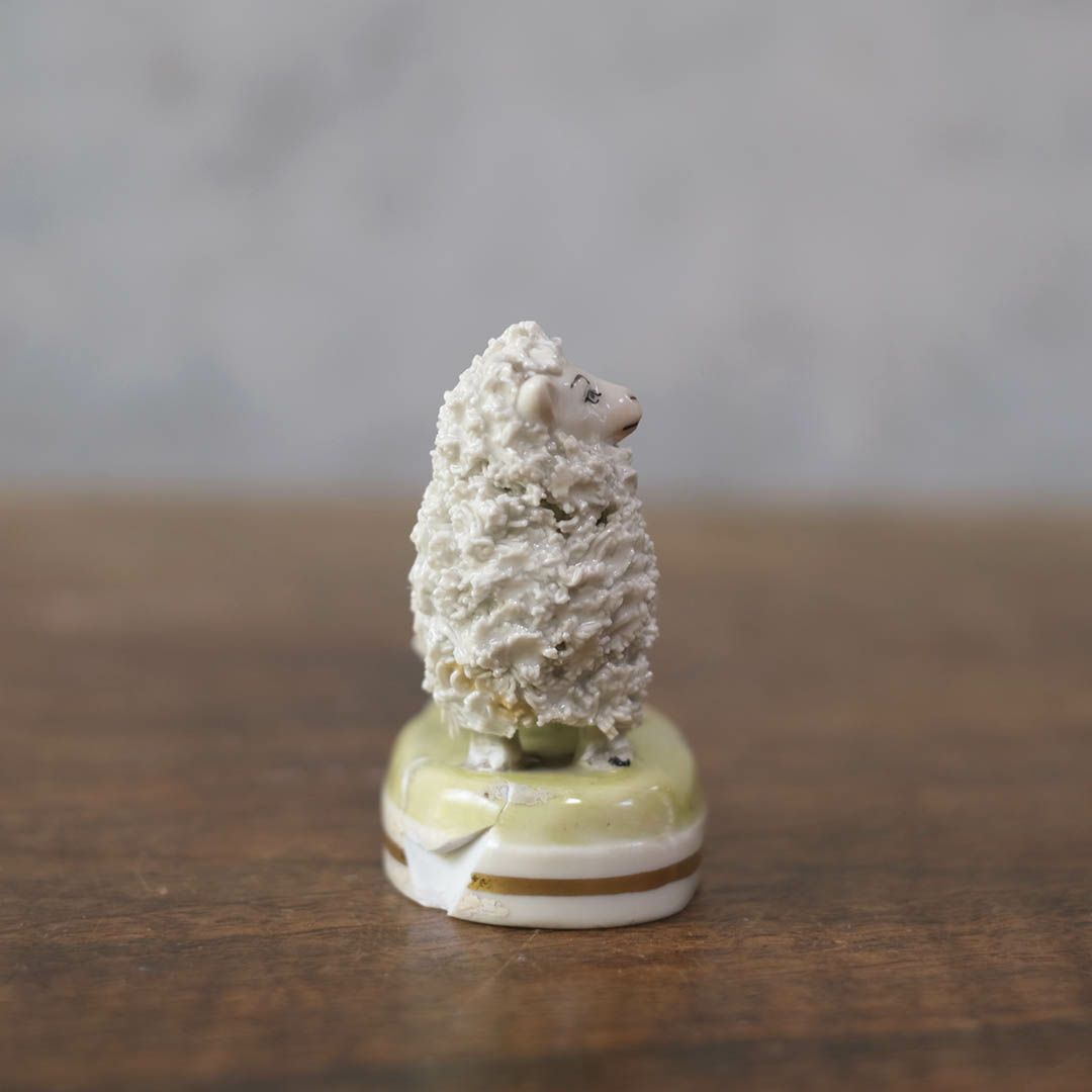 アンティークスタッフォードシャーシープ 羊 置物 フィギュリン イギリス2