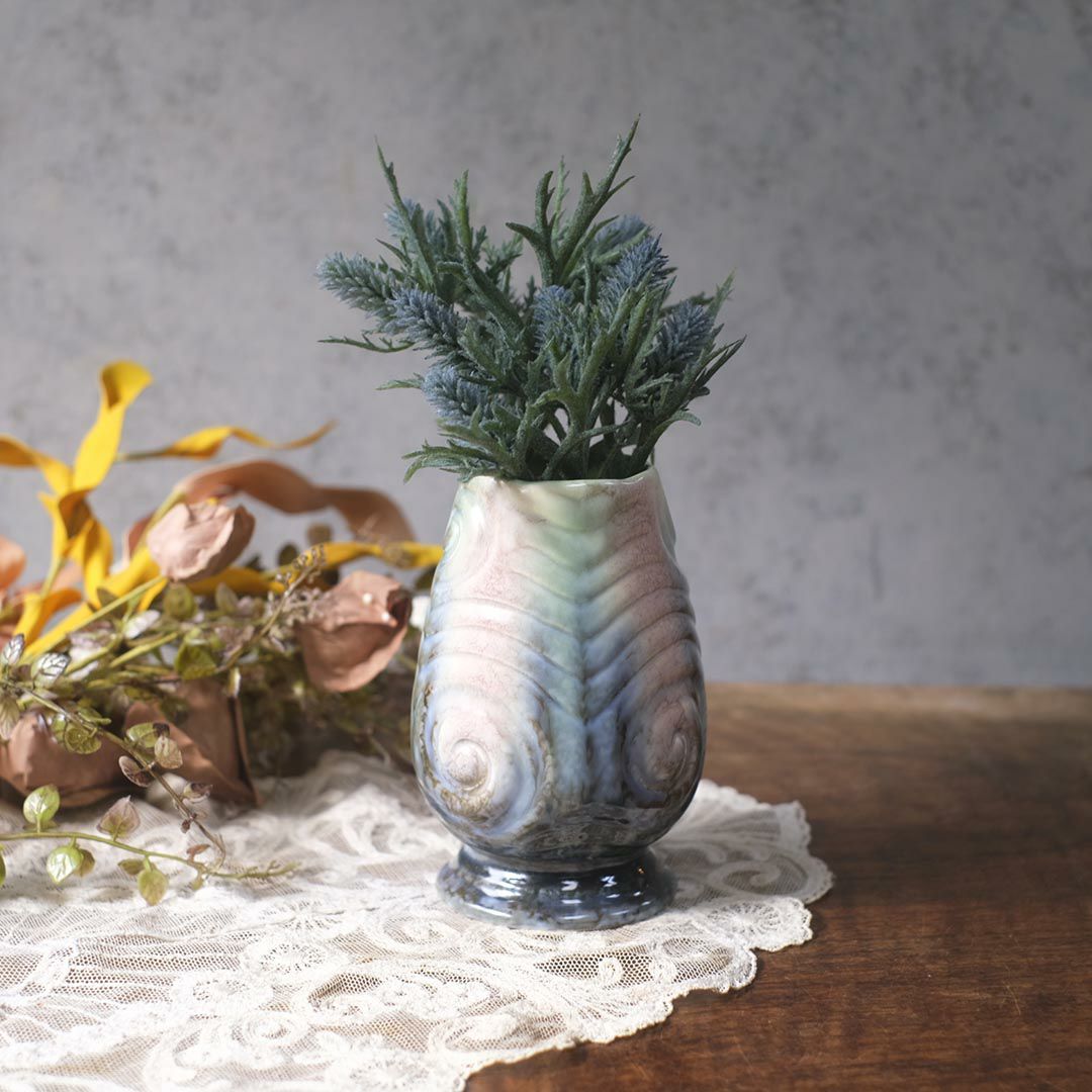 ヴィンテージフラワーベース アートオブジェ イギリス1