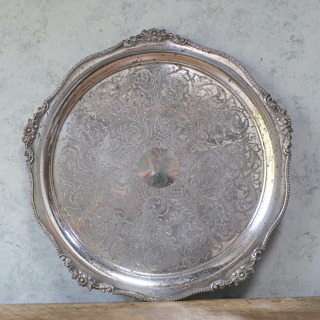 アンティークトトレイ シルバープレート お盆 銀メッキイギリス2