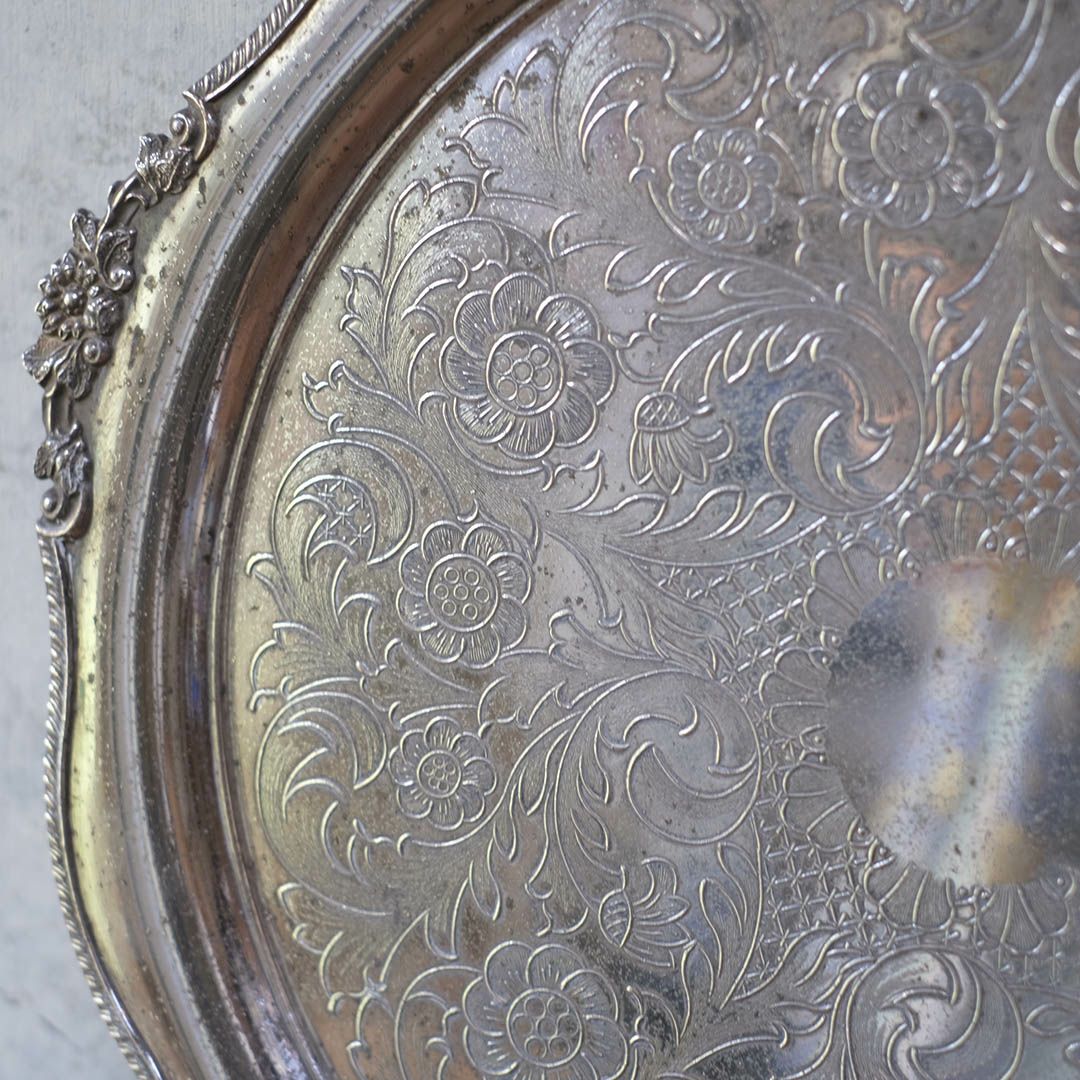 アンティークトトレイ シルバープレート お盆 銀メッキイギリス4