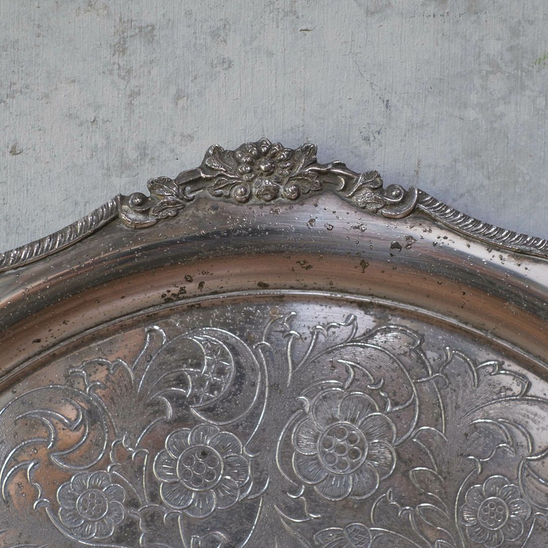 アンティークトトレイ シルバープレート お盆 銀メッキイギリス5