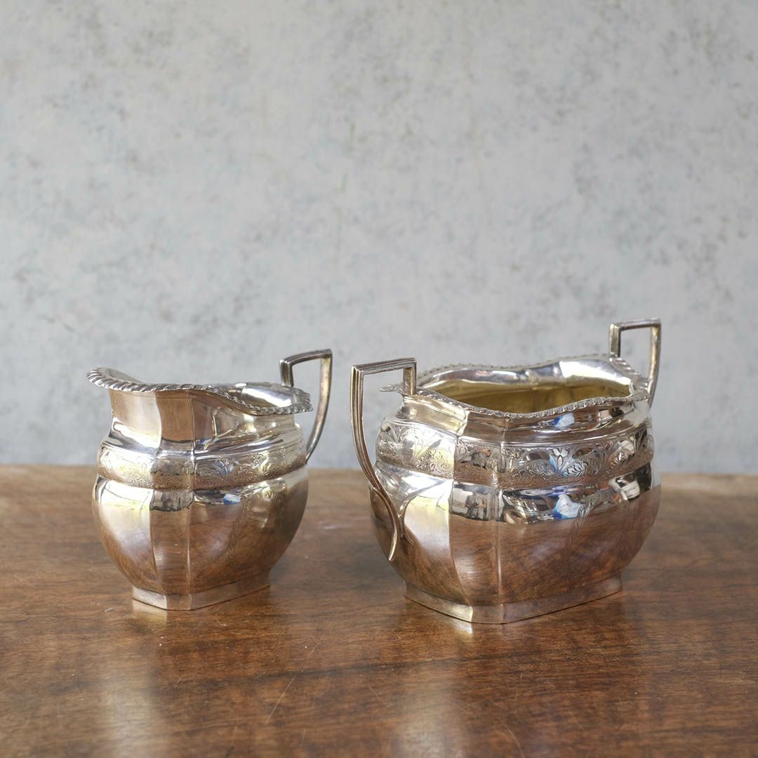 アンティークティーポットセット エドワーディアンリボン ティーサービス ウォーカーアンドホール W&H イギリス7