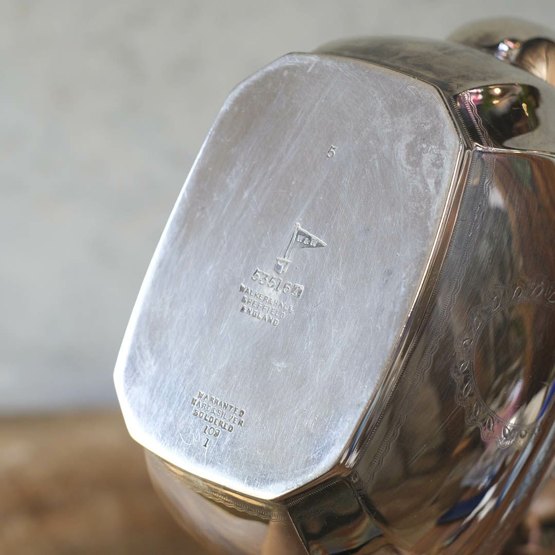 アンティークティーポットセット エドワーディアンリボン ティーサービス ウォーカーアンドホール W&H イギリス11