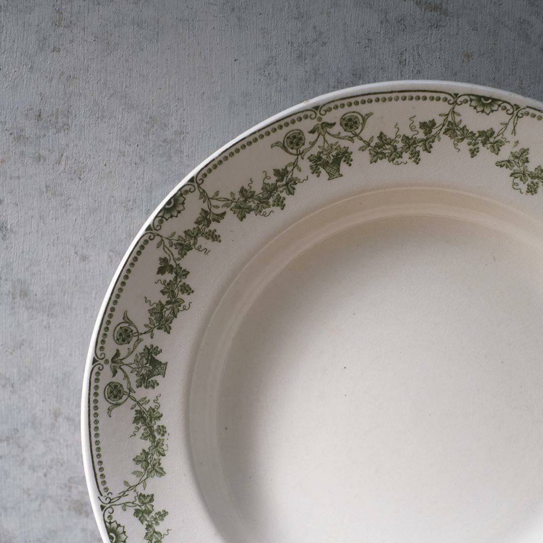 アンティーク皿 Sarreguemines（サルグミンヌ  CHAMPAGNY フランス アンティーク食器2