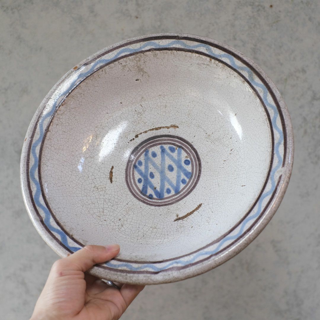 アンティークボウル キュノワール 陶器 フランス4