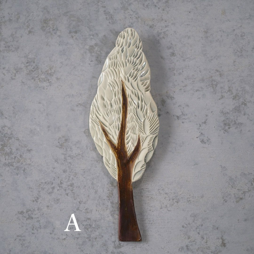 陶器の木のアートオブジェ Pottery studio K 金子ひとみ 作家物5