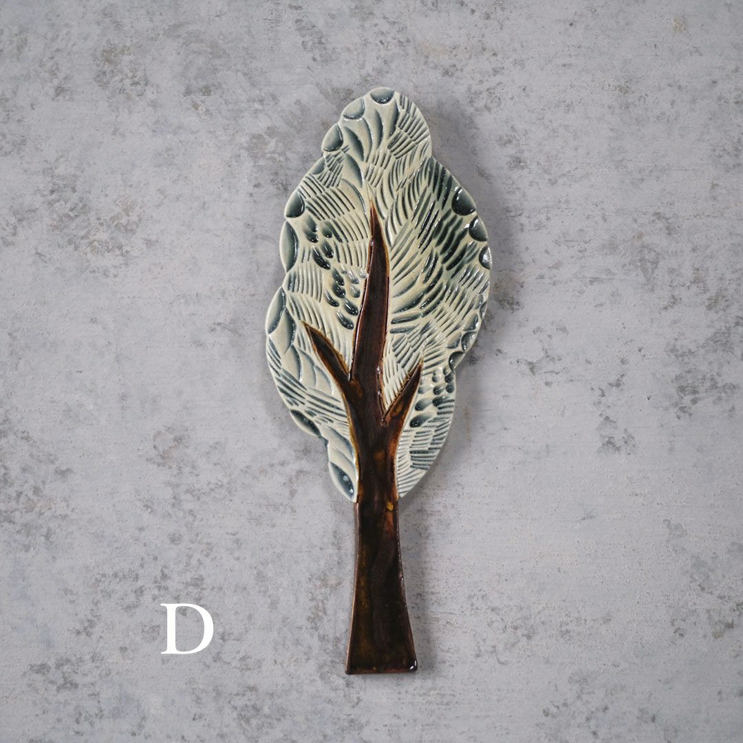 かわいい陶器の木のアートオブジェ Pottery studio K 金子ひとみ 作家