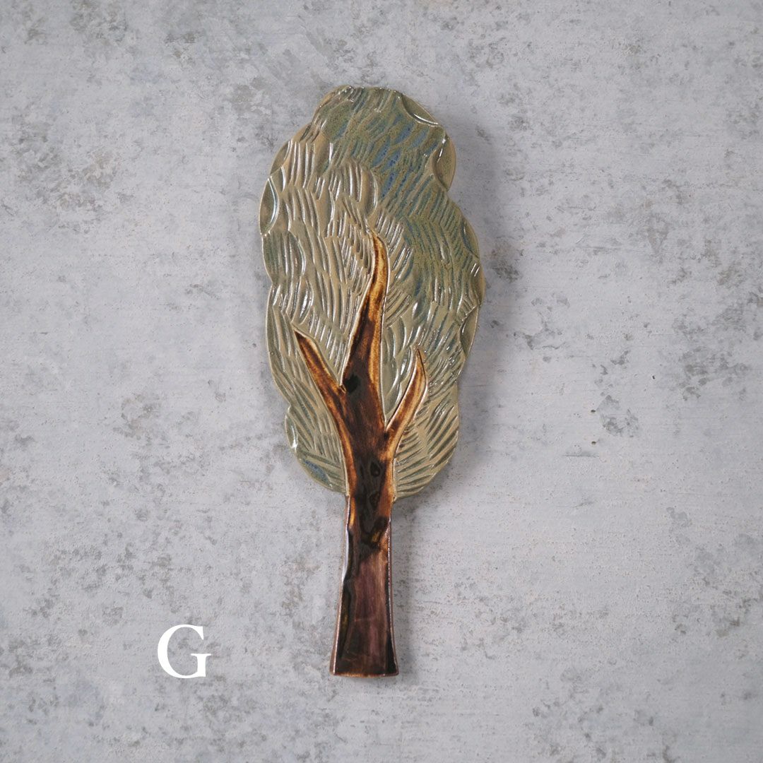 陶器の木のアートオブジェ Pottery studio K 金子ひとみ 作家物11