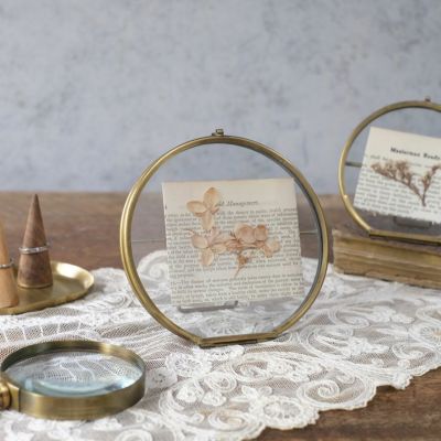 かわいいアイアンフレームとガラスの写真立て フォトフレーム