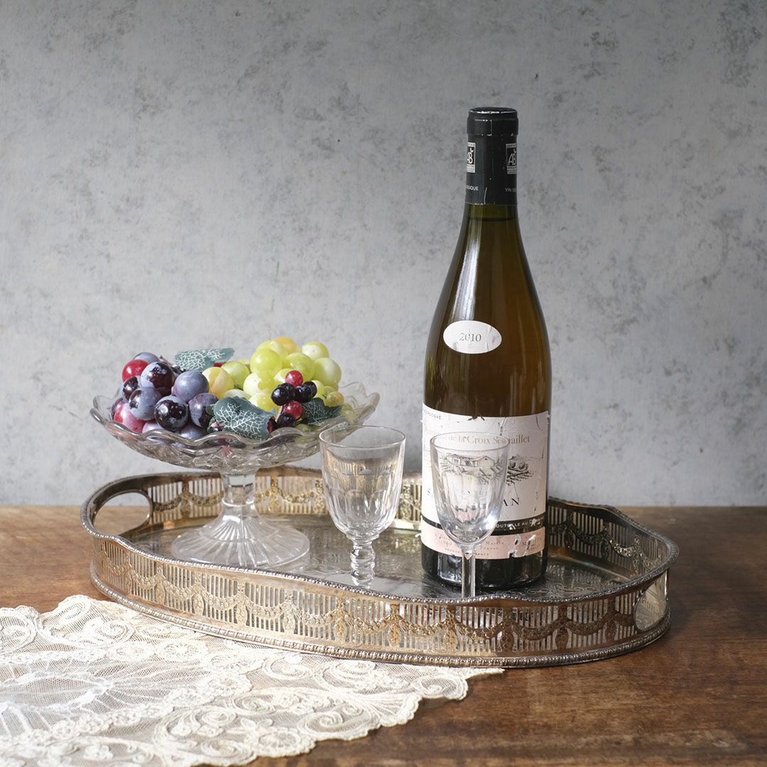 ヴィンテージ シルバープレートトレイ ティートレイ 銀メッキ お盆 イギリス