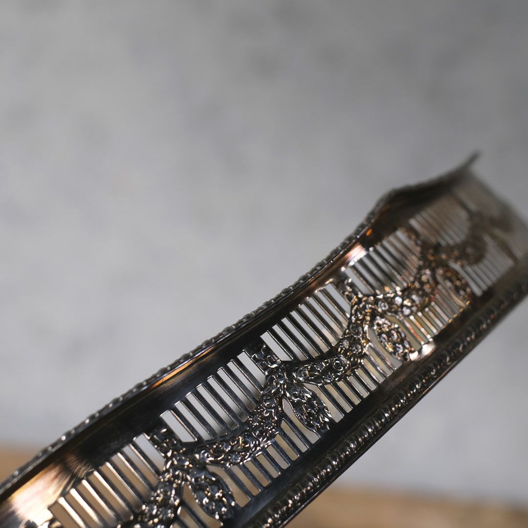 ヴィンテージ シルバープレートトレイ ティートレイ 銀メッキ お盆 イギリス6