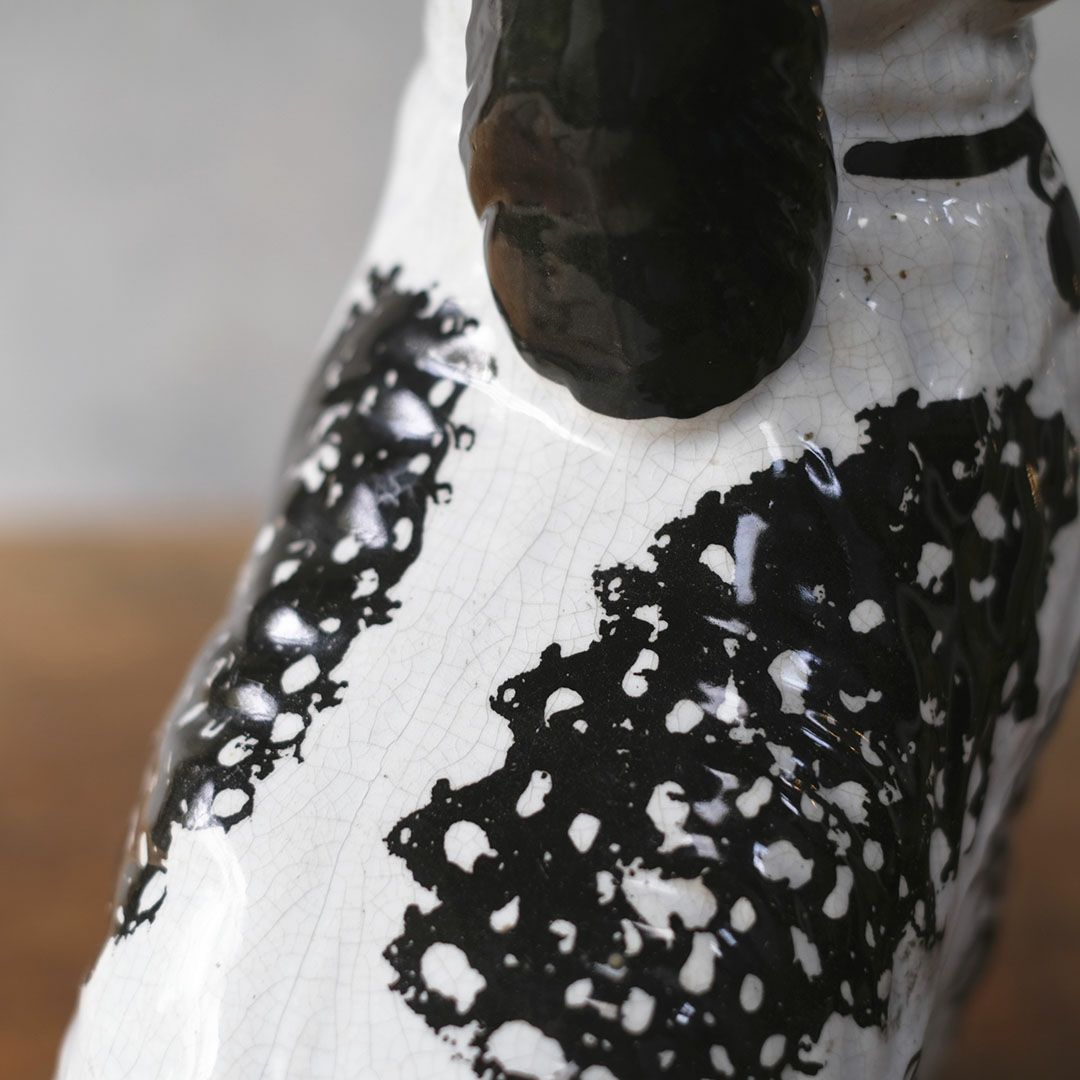 アンティークフィギュリン 犬の置物 スタッフォードシャードッグ 陶器 イギリス7