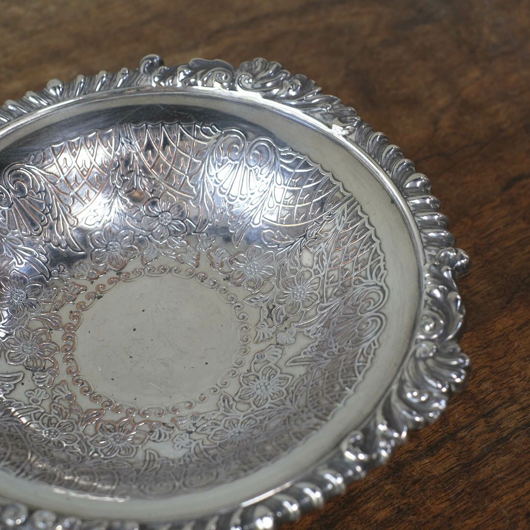 アンティークキャンディボウル シルバープレート 銀メッキ イギリス4