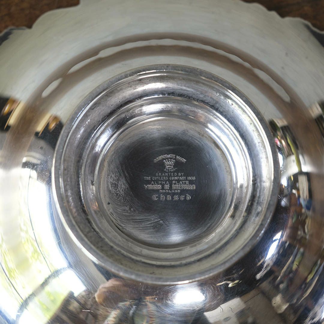 アンティークキャンディボウル シルバープレート 銀メッキ イギリス6