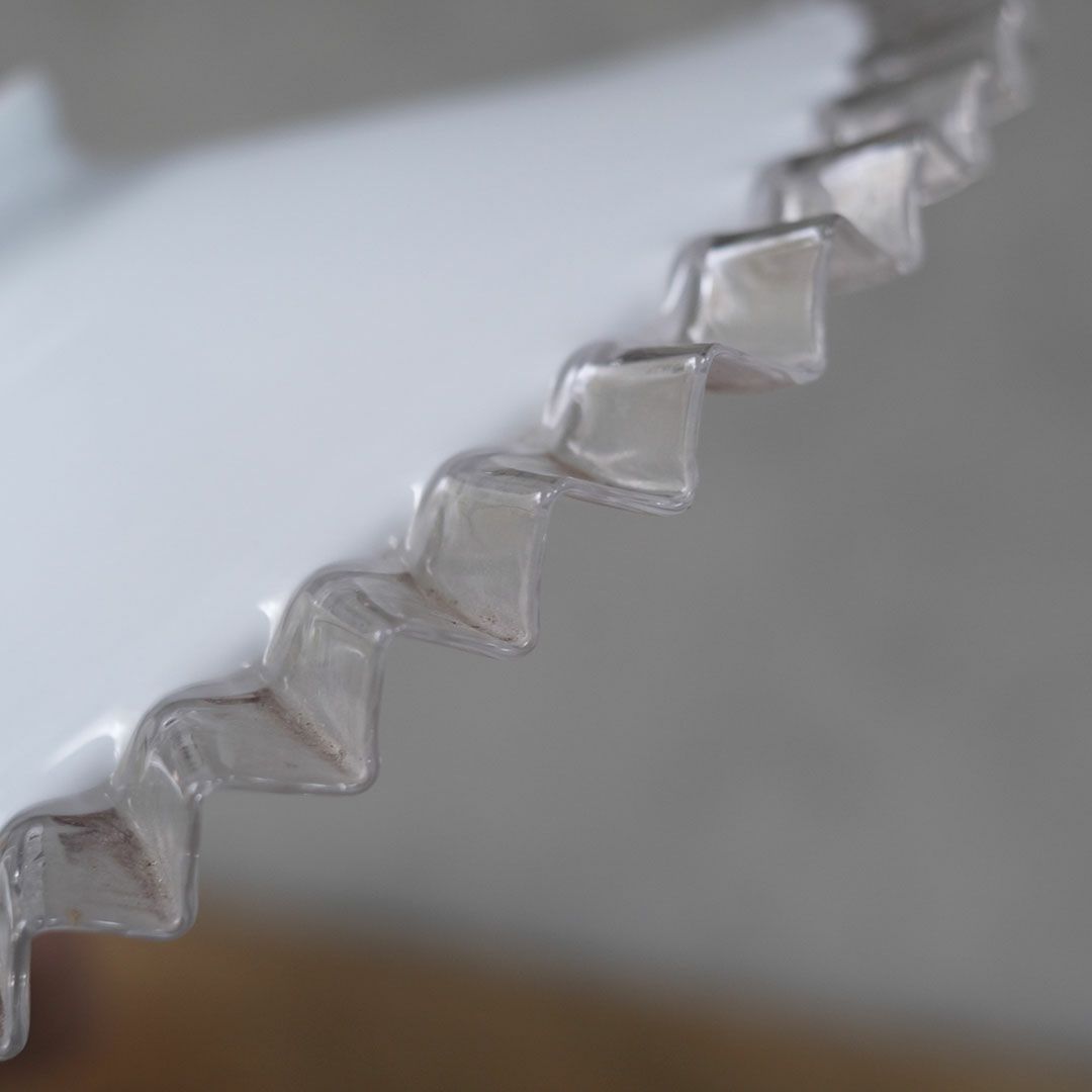 アンティーク ガラスシェードフリルランプ ミルクガラス 照明 灯具E17 8