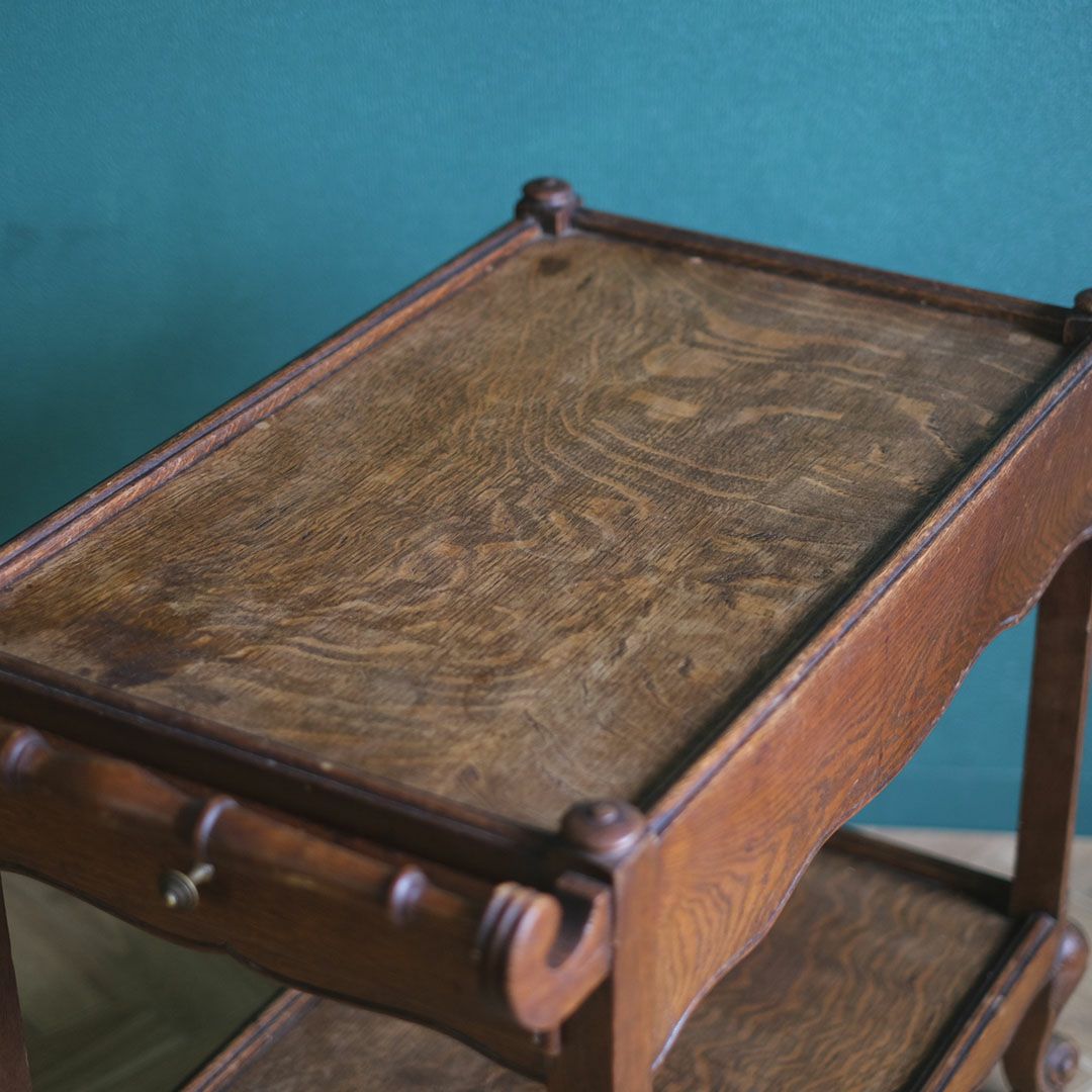 アンティークティートローリーテーブル ワゴン 6家具