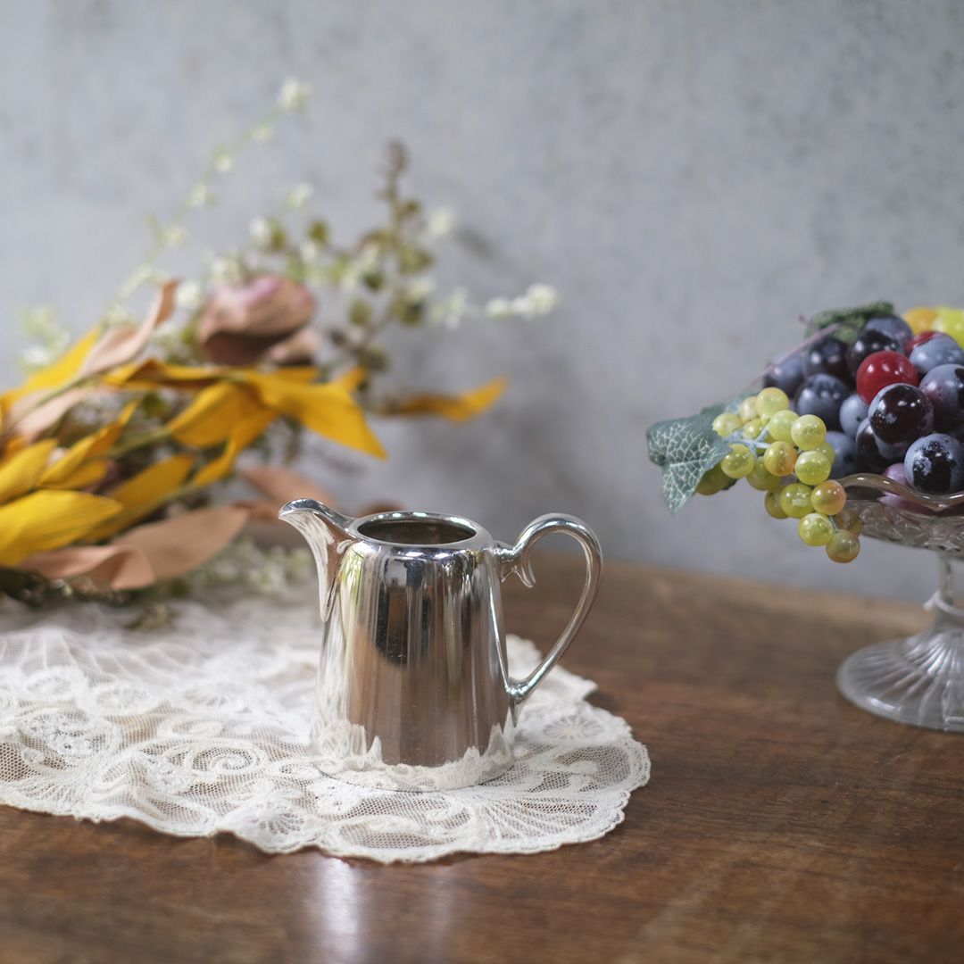 アンティークミルクジャグ GLADWIN Ltd シルバープレート 銀メッキ イギリス