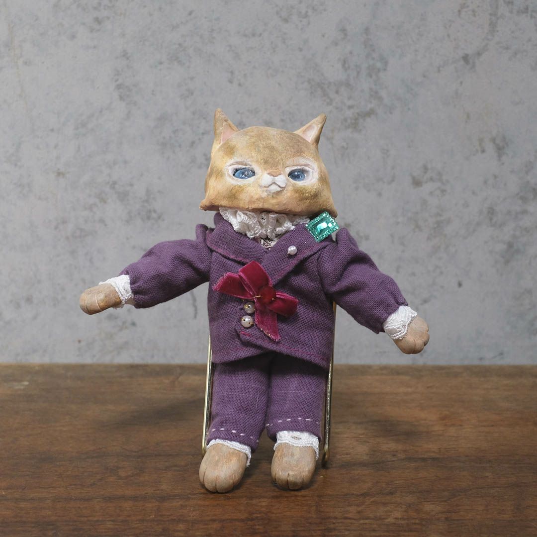 奏ちよこ茶トラ 作家のオブジェ2