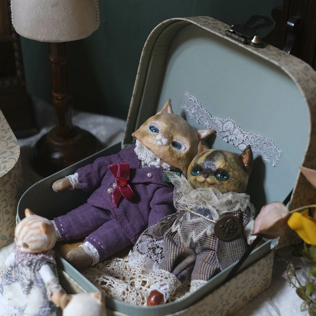 奏ちよこ サビ猫 人形 ドール2