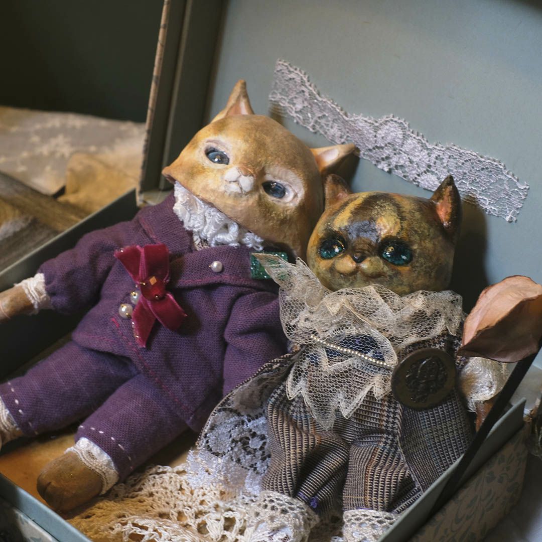 奏ちよこ サビ猫 人形 ドール3