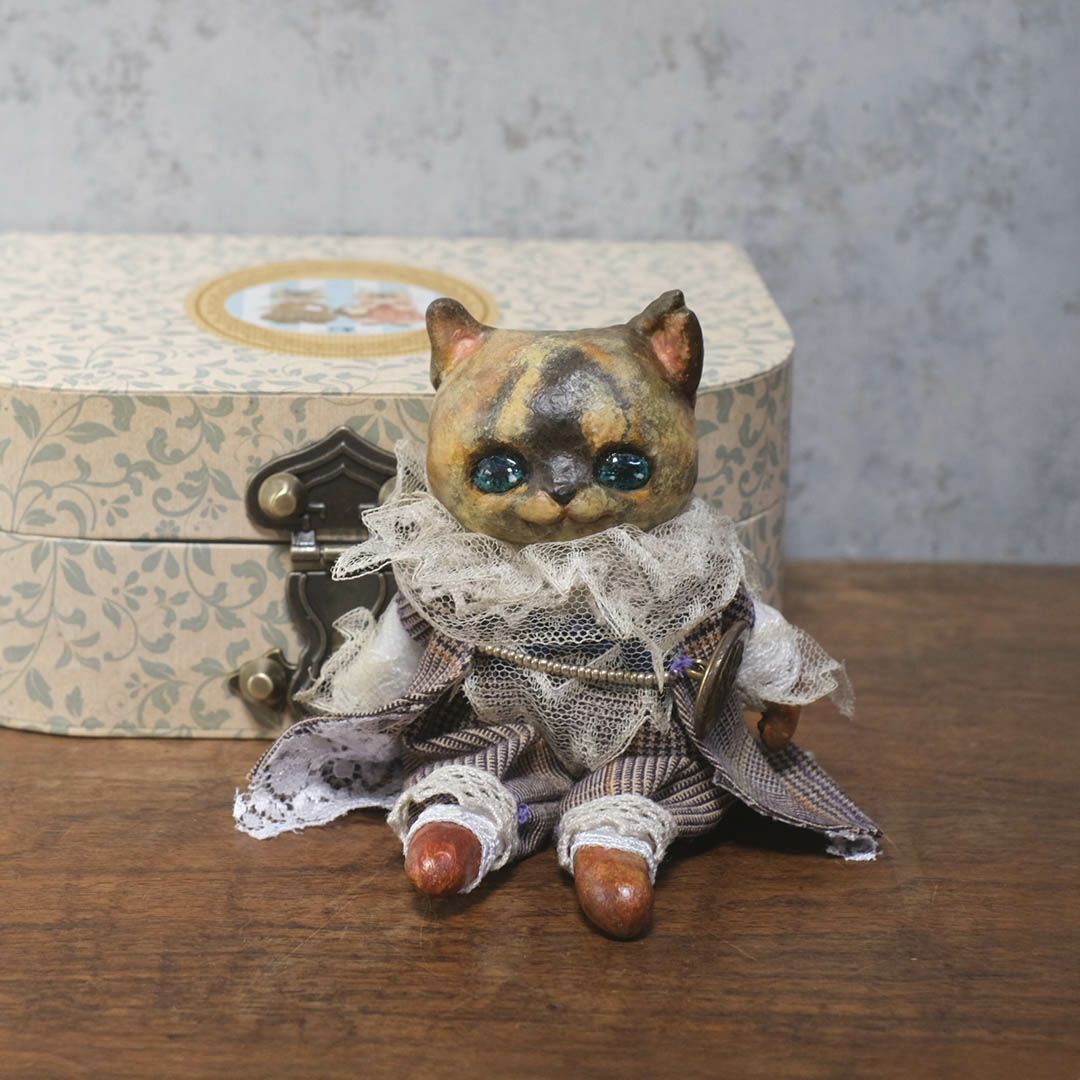 奏ちよこ サビ猫 人形 ドール4