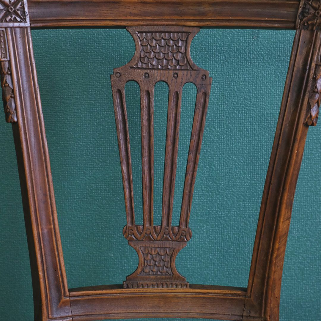 アンティークチェア/ルイ16世様式 フランス カービングの素敵な椅子/アンティーク家具6